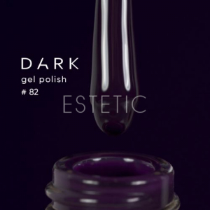 Гель-лак Dark gel polish  82 темный сине-фиолетовый баклажан, 6 мл