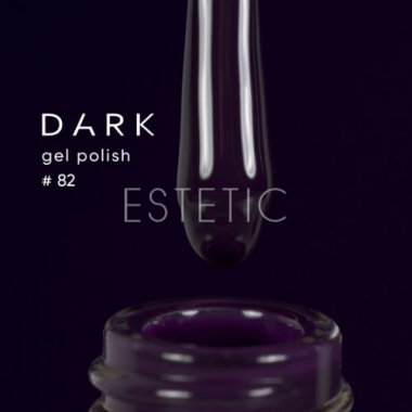 Гель-лак Dark gel polish  82 темний синьо-фіолетовий баклажан, 6 мл