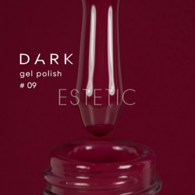 Гель-лак Dark gel polish  09 сливово-червоний, 6 мл