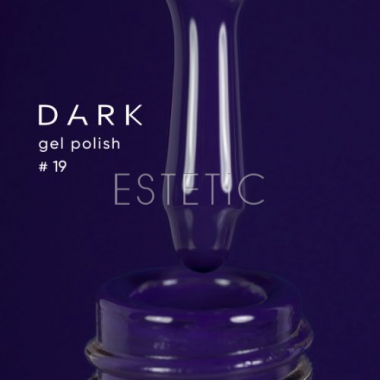 Гель-лак Dark gel polish  19 синьо-фіолетовий чорниця, 6 мл