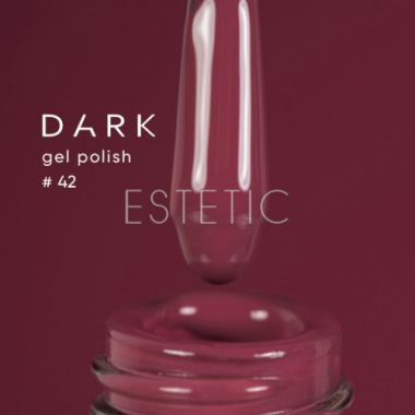 Гель-лак Dark gel polish  42 бежево-сливовий приглушений, 6 мл