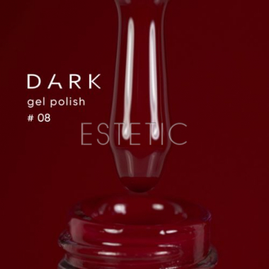 Гель-лак Dark gel polish  08 темно-червоний, 6 мл