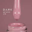 Гель-лак Dark gel polish  90 пудровий рожевий теплий, 6 мл