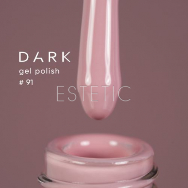 Гель-лак Dark gel polish  91 пудровий блідо-рожевий, 6 мл