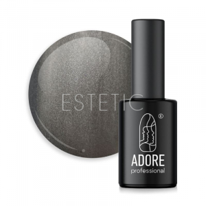 Гель-лак ADORE Gel Polish Cat’s Eye Mm-01 витражный кошачий глаз графит серебристый, 8 мл