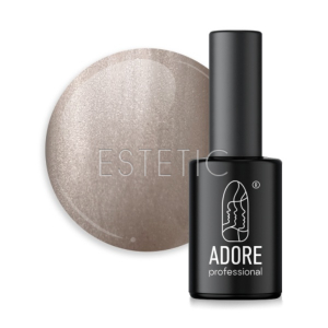 Гель-лак ADORE Gel Polish Cat’s Eye Mm-07 витражный, кошачий глаз серебристо-серый, 8 мл