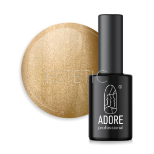 Гель-лак ADORE Gel Polish Cat’s Eye Mm-10 витражный, кошачий глаз золотистый горчичный, 8 мл