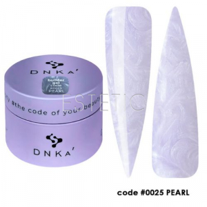 Гель DNKa Builder Gel #0025 Pearl нежно-сиреневая жемчужина, 30 мл