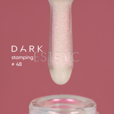 Лак для стемпинга DARK Stamping polish №48 розовый хамелеон, 10 мл