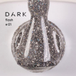 Гель-лак Dark Gel Polish Flash 01 светоотражающий серебряный голографик, 10 мл