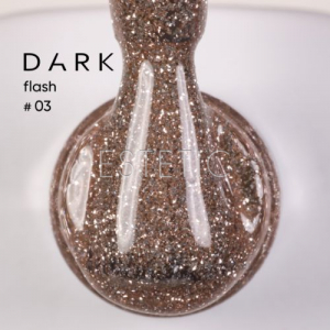 Гель-лак Dark Gel Polish Flash 03 светоотражающий бежевый, 10 мл