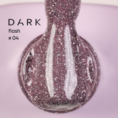 Гель-лак Dark Gel Polish Flash 04 светоотражающий бежево-лиловый, 10 мл