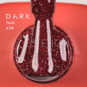 Гель-лак Dark Gel Polish Flash 06 светоотражающий яркий красный, 10 мл