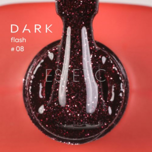 Гель-лак Dark Gel Polish Flash 08 светоотражающий темно-вишневый, 10 мл