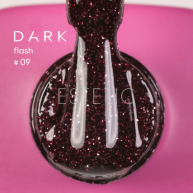 Гель-лак Dark Gel Polish Flash 09 світловідбиваючий винний бордо, 10 мл