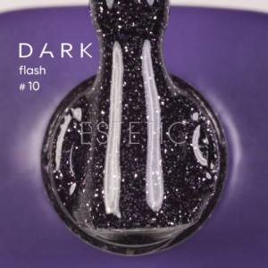 Гель-лак Dark Gel Polish Flash 10 светоотражающий темно-фиолетовый, 10 мл