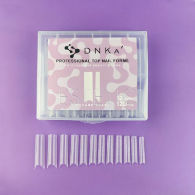 Верхние формы для наращивания DNKa Top Nail Forms Square Sharp, 120шт