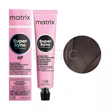 Фарба для волосся без аміаку MATRIX Super Sync Pre-Bonded 6P, 90 мл