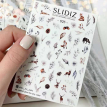 Cлайдеры для ногтей SLIDIZ 025 на водной основе, зима, лес, животные