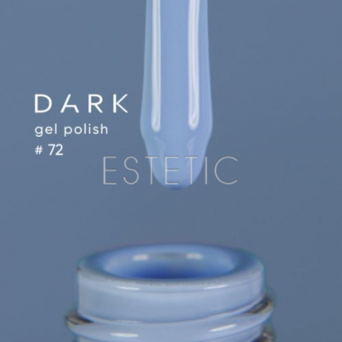 Гель-лак Dark gel polish  72 блакитний холодний, 6 мл