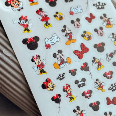 Стикеры на липкой основе UAsliderr 013 Mickey Mouse, Love, Мики Маус