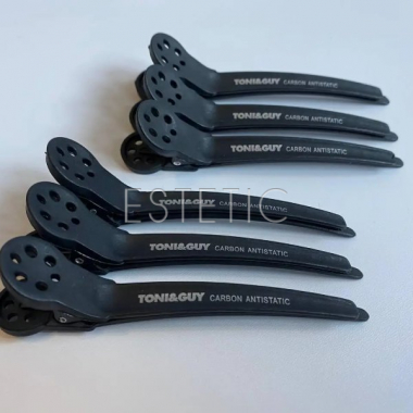 Зажим для волос TONI&GUY carbon antictatic, малый, 6шт в уп, за 1 шт