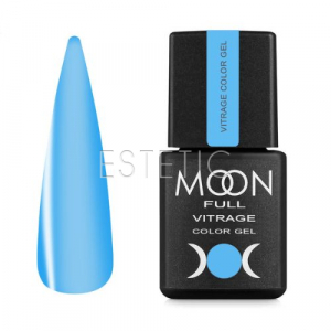 Гель-лак вітражний MOON FULL Vitrage Collor Gel №06 синій яскравий, 8 мл