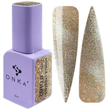 Гель-лак DNKa Gel Polish # 0162 1000&1 Nights светоотражающий кошачий глаз бронза,12 мл