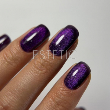 Гель-лак Dark gel polish Cat Eye 17 кошачий глаз фиолетовый, 6 мл