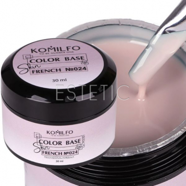 Komilfo Color Base French 024 Skin камуфлирующая база, 30 мл (гель-банка)