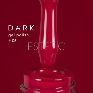 Гель-лак Dark gel polish  05 яркий светлый малиново-красный, 6 мл