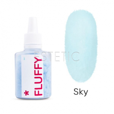 Оксамитова пудра для нігтів Easy Fluffy Sky блакитна, 3 г