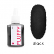 Оксамитова пудра для нігтів Easy Fluffy Black чорна, 3 г