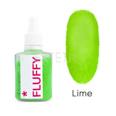 Оксамитова пудра для нігтів Easy Fluffy Lime лайм салатова, 3 г