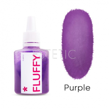 Оксамитова пудра для нігтів Easy Fluffy Purple фіолетова, 3 г