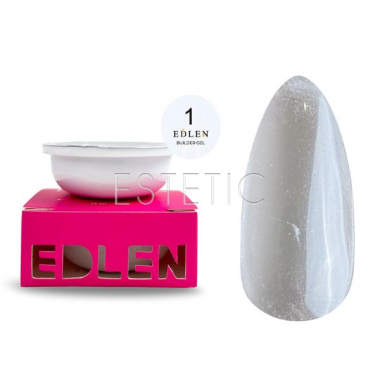 Гель для нігтів EDLEN Builder gel 01, Змінний картридж, 15 мл