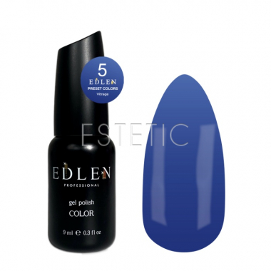 Гель-лак EDLEN Presets Color №5 витражный синий, 9 мл