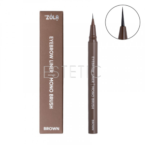 Лайнер для брів ZOLA Eyebrow Liner Mono Brush з моно-пензлем Brown
