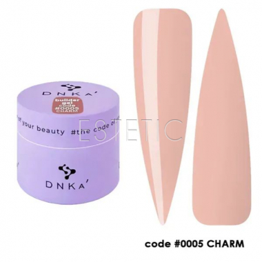 Гель для наращивания DNKa Builder Gel #0005 Charm коричневый, 15 мл