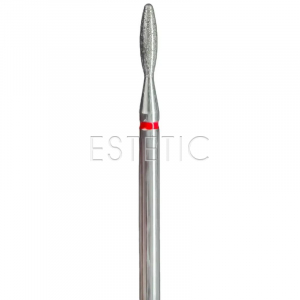 Фреза алмазна Edlen Flame 021 Red Point end (полумʼя, червона, загострена)