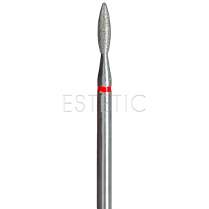 Фреза алмазна Edlen Flame 021 Red Blunt end (полумʼя, червона, не загострена)