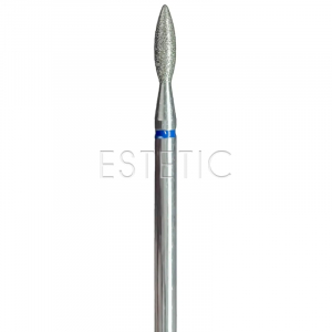 Фреза алмазна Edlen Flame 023 Blue Blunt end (полумʼя, синя, не загострена)