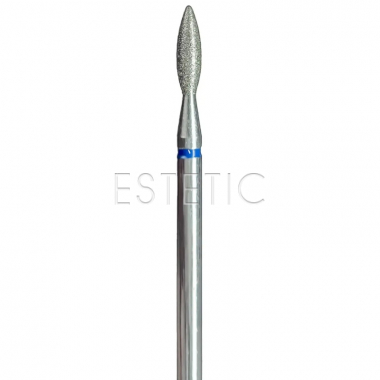 Фреза алмазная Edlen Flame 023 Blue Blunt end (пламя, синяя, не заостренная)