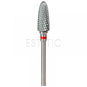 Фреза твердосплавна Edlen Corn Red 6x15 мм (кукурудза, червона)