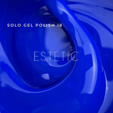 Однофазний гель-лак Touch Solo Gel Polish 18 синій неон, 9 мл