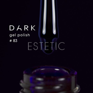 Гель-лак Dark gel polish  83 глибокий темно-синій з фіолетовим відтінком, 6 мл