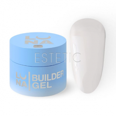 Гель LUNA Premium Gel 02 для нарощування молочний, 50 мл