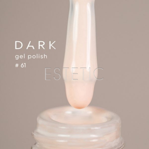 Гель-лак Dark gel polish  61 біло-персиковий айворі, 6 мл