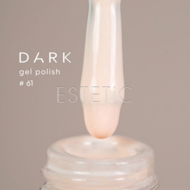 Гель-лак Dark gel polish  61 бело-персиковый айвори, 6 мл