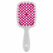 Janeke Щетка для волос Janeke Superbrush белая фуксия